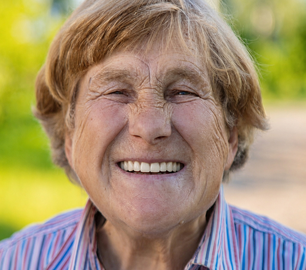 Patient's smile after treatment
